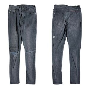 KSUBI Distressed Skinny Jeans Black